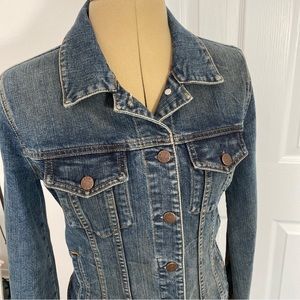 Women’s 4-Pocket Metal-Button Closure Blue Denim Jacket by J. Crew: Size S